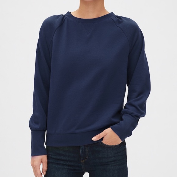 Navy puff sleeve sweater Clearance